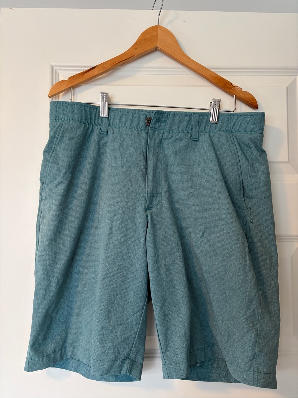 Under Armour Men's Teal Flat-Front Shorts